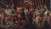UCCELLO, Paolo The battle of San Romano the intervention of Micheletto there Cotignola china oil painting artist